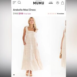 Show Me Your Mumu Maxi Dress, size M